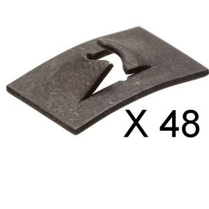 48 x #14 Plain Steel Flat Type Speed Nut (x 48 Nuts) + Free Shipping